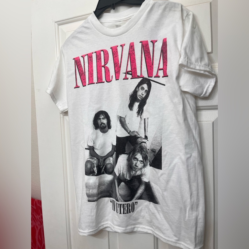 Nirvana White Graphic T-Shirt